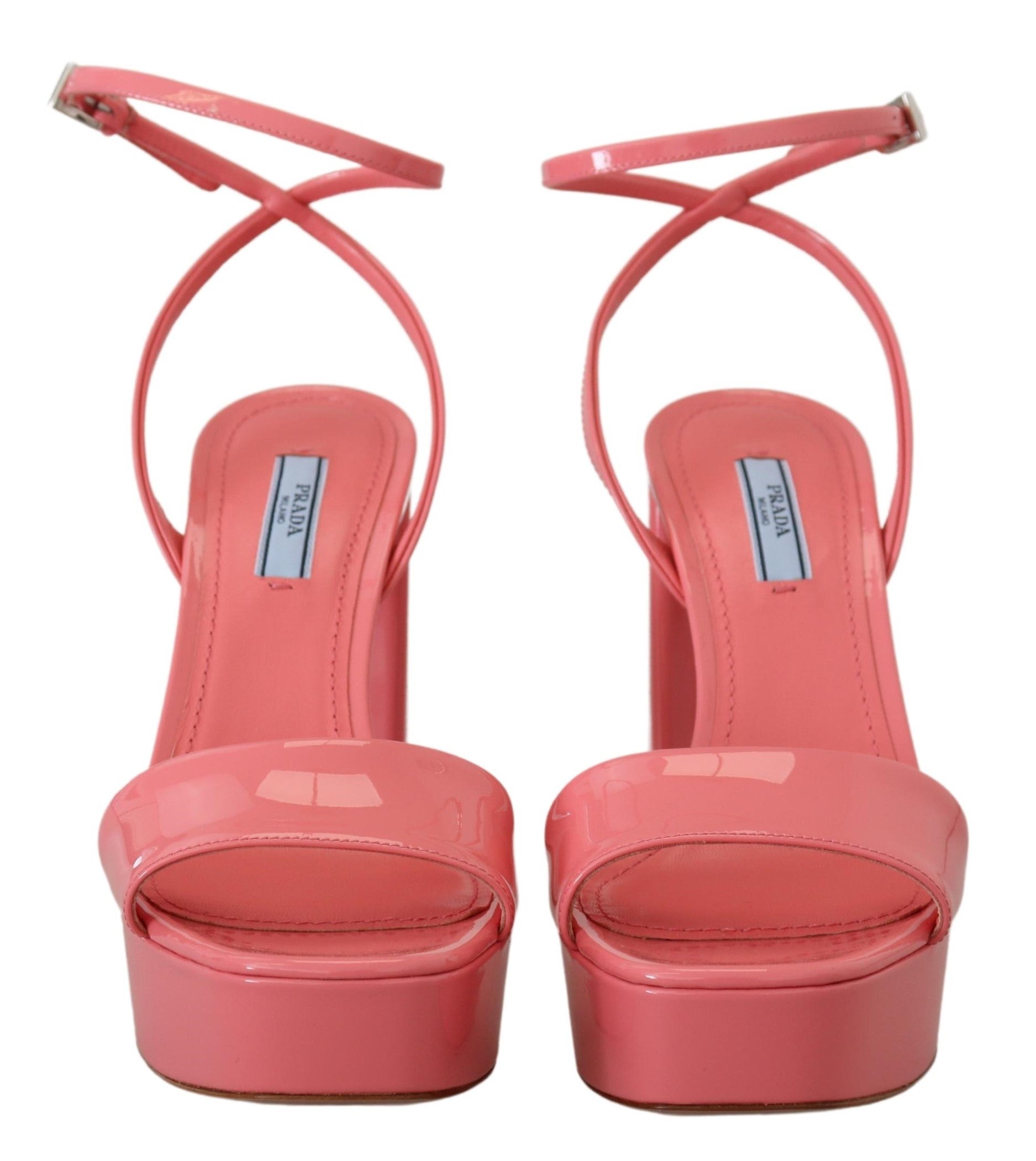 Σανδάλια Prada Chic Pink Patent Leather Platform