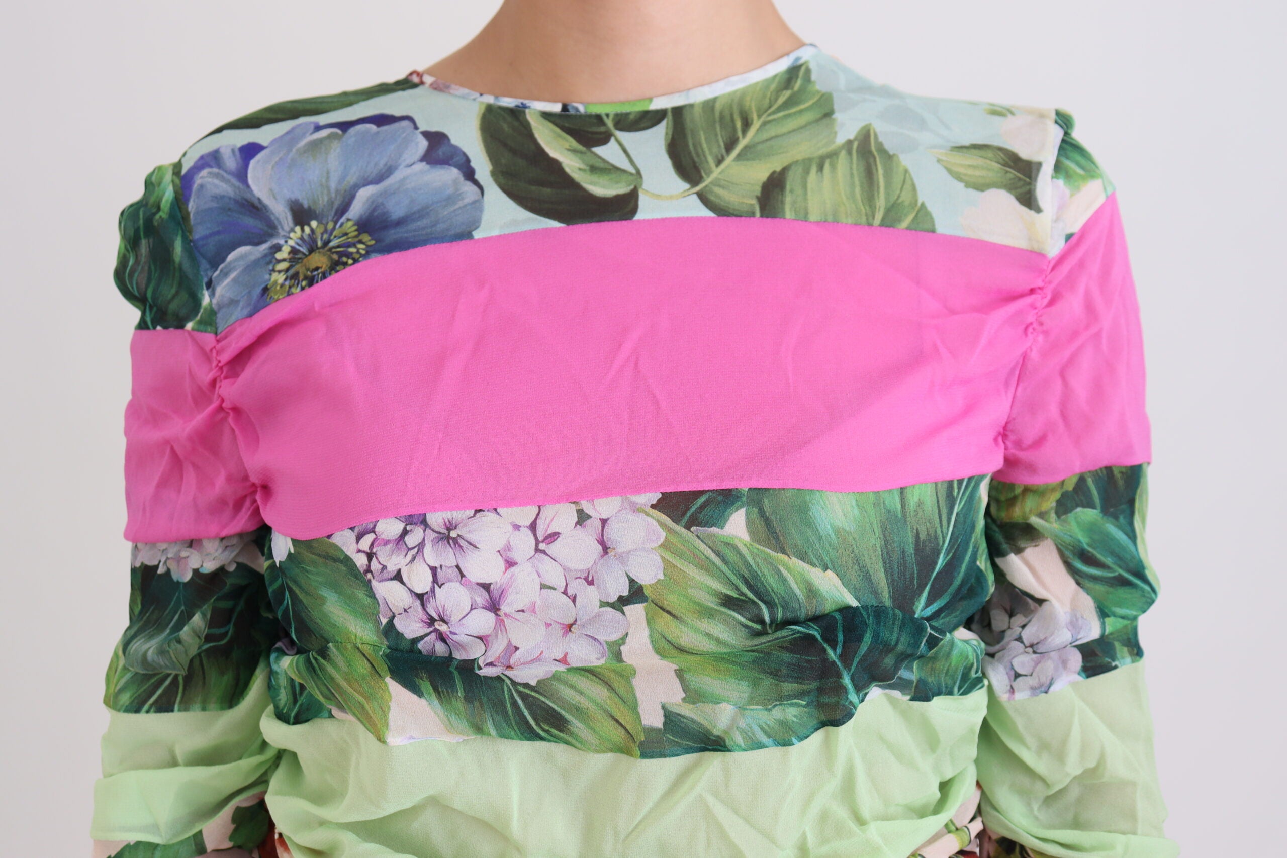 Φόρεμα Dolce & Gabbana Floral Sheath Bodycon Μεταξωτό φόρεμα