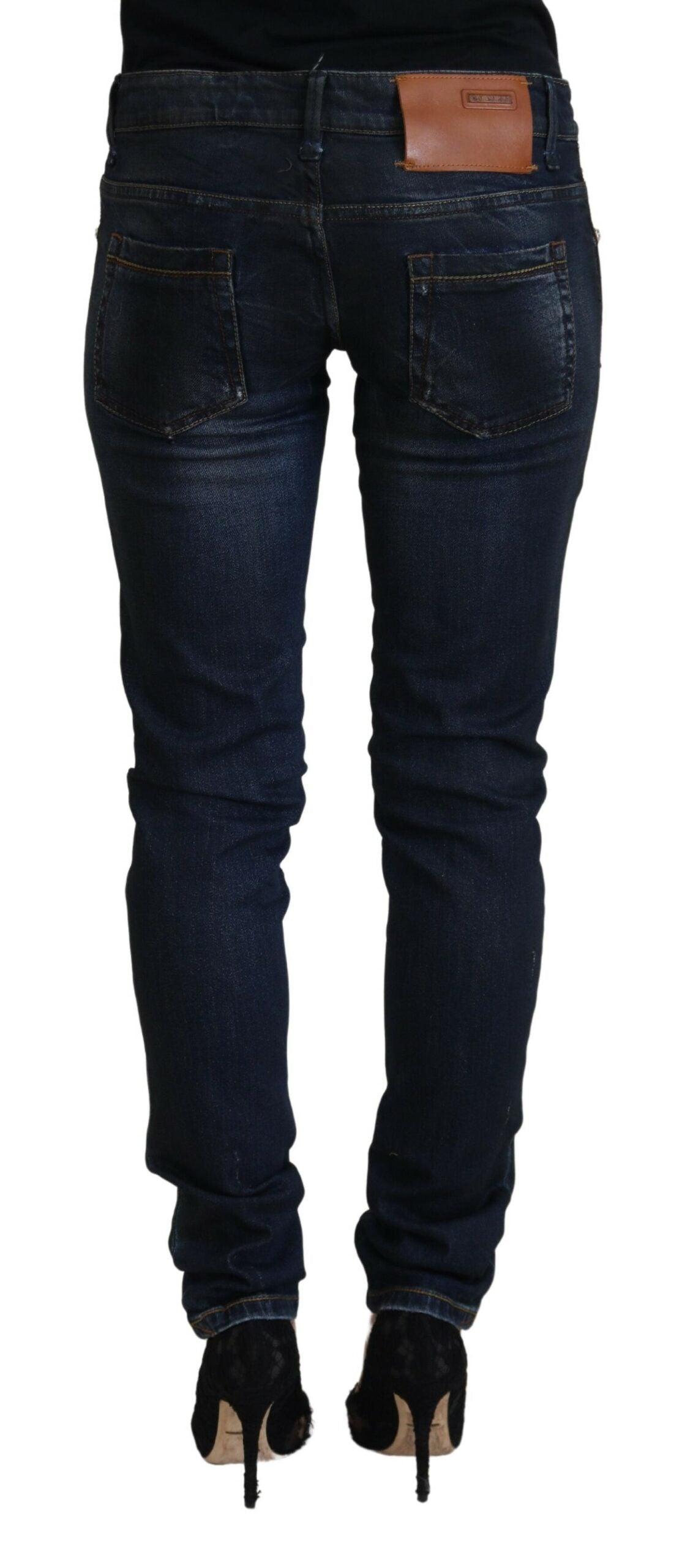 Acht Chic Skinny τζιν παντελόνι χαμηλής μέσης