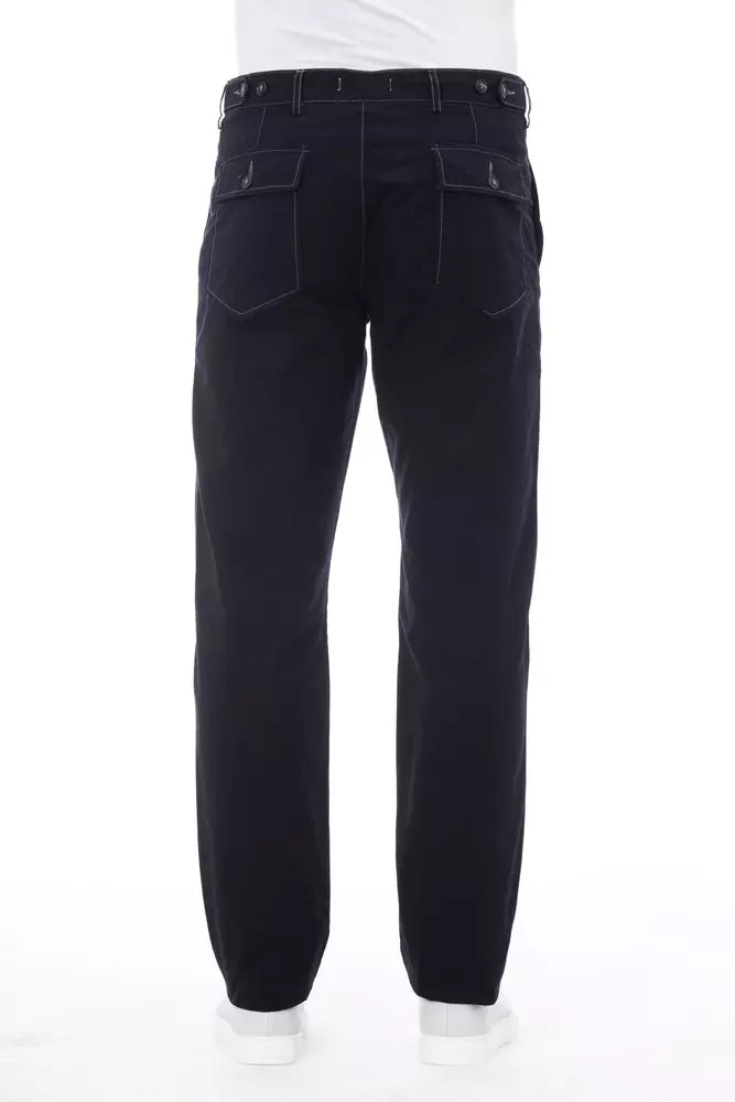 Ανδρικό παντελόνι Alpha Studio Blue Cotton
