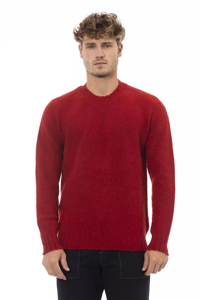 Ανδρικό πουλόβερ Alpha Studio Red Wool