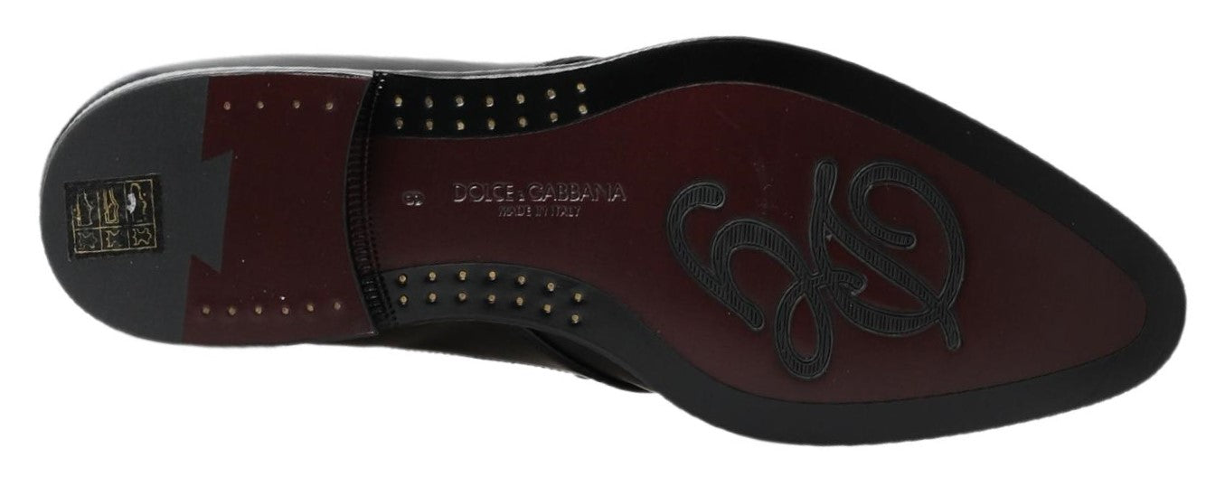 Dolce & Gabbana Classic Μαύρα Δερμάτινα Παπούτσια Derby