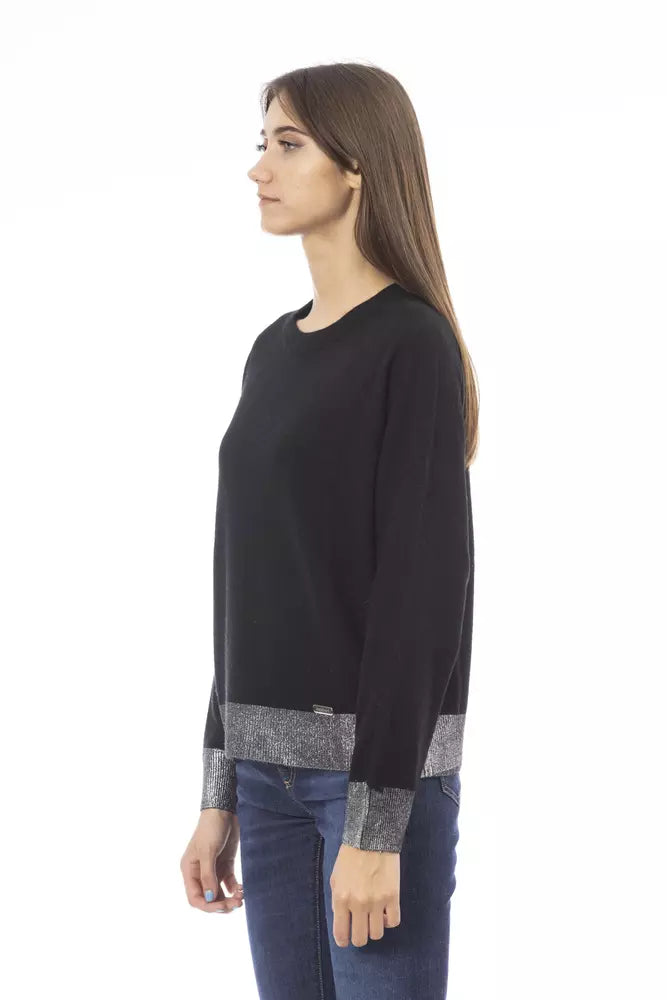 Γυναικείο πουλόβερ Baldinini Trend Black Wool