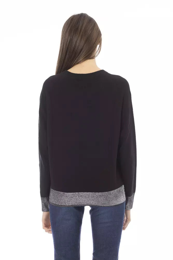 Γυναικείο πουλόβερ Baldinini Trend Black Wool