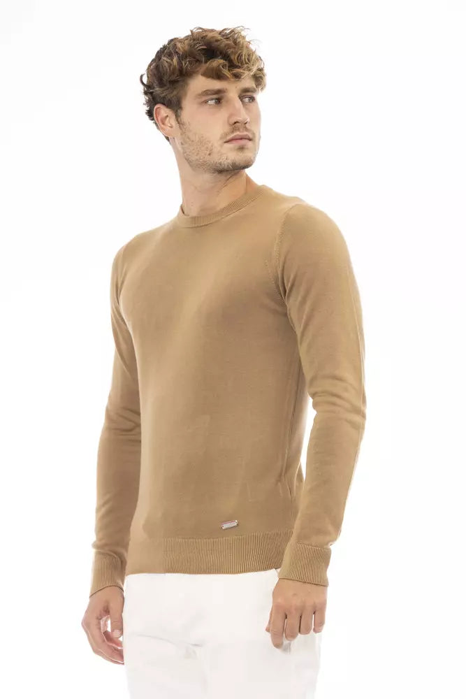 Ανδρικό πουλόβερ Baldinini Trend Beige Modal