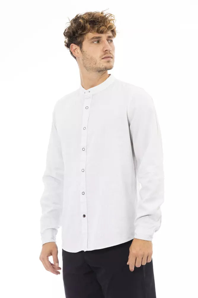 Ανδρικό πουκάμισο Baldinini Trend White Rayon
