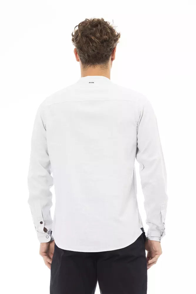 Ανδρικό πουκάμισο Baldinini Trend White Rayon