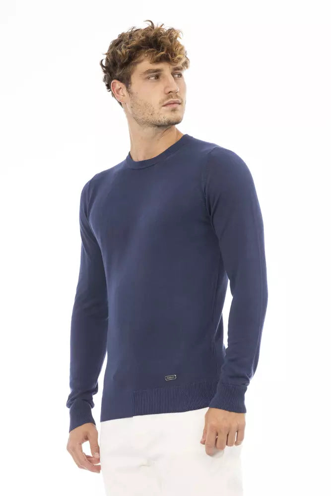 Ανδρικό πουλόβερ Baldinini Trend Blue Modal