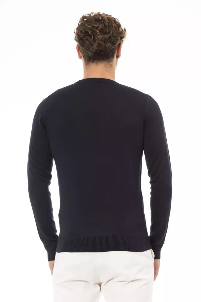 Ανδρικό πουλόβερ Baldinini Trend Blue Modal