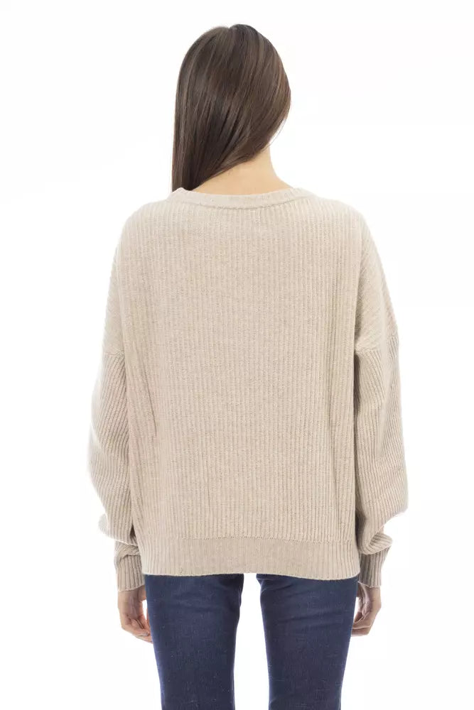 Γυναικείο πουλόβερ Baldinini Trend Beige Cashmere