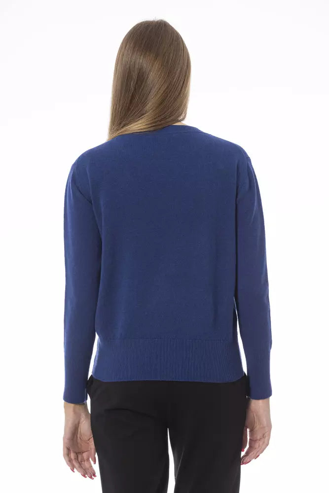 Γυναικείο πουλόβερ Baldinini Trend Blue Wool