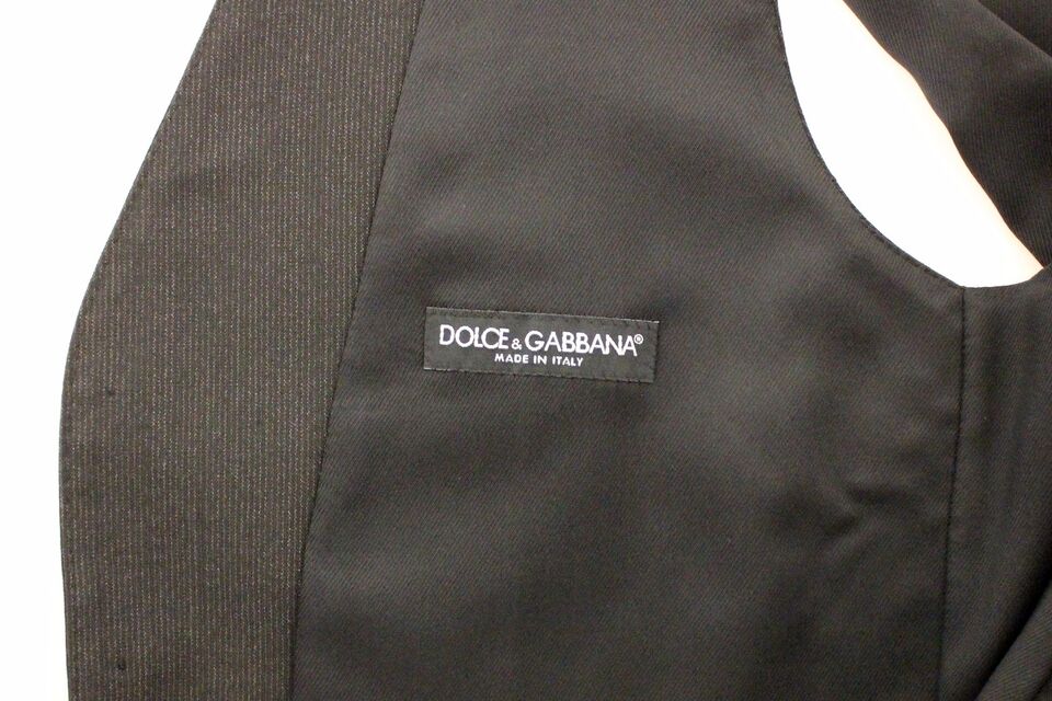 Γιλέκο φορέματος Dolce & Gabbana Classic Grey Wool Blend Dress