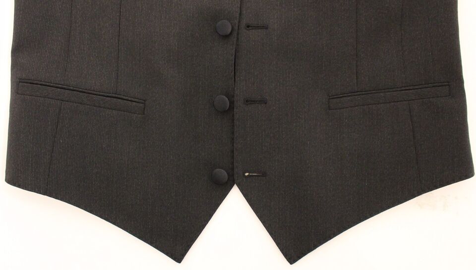 Γιλέκο φορέματος Dolce & Gabbana Classic Grey Wool Blend Dress
