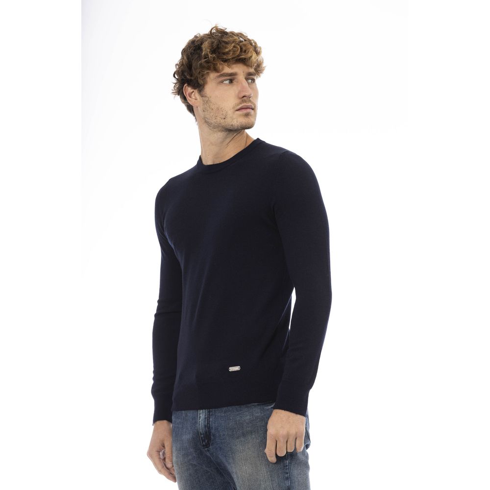 Ανδρικό πουλόβερ Baldinini Trend Blue Wool