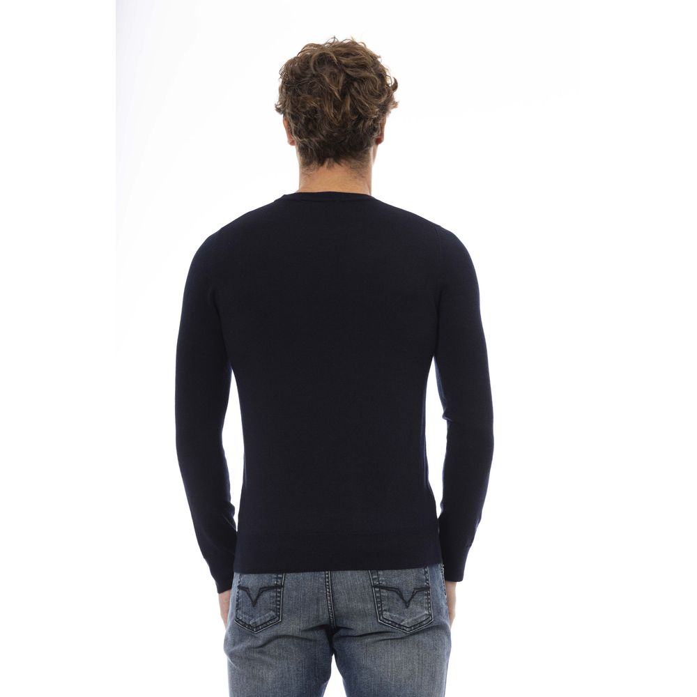 Ανδρικό πουλόβερ Baldinini Trend Blue Wool