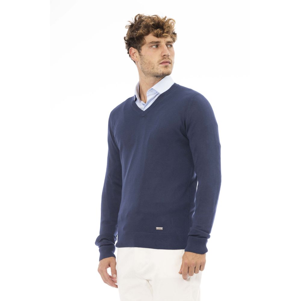 Ανδρικό πουλόβερ Baldinini Trend Blue Modal