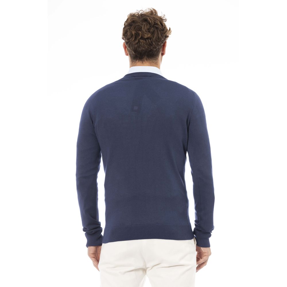 Ανδρικό πουλόβερ Baldinini Trend Blue Modal