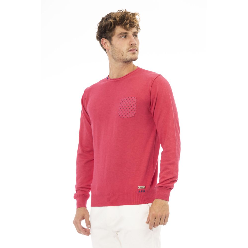 Ανδρικό πουλόβερ Baldinini Trend Red Cotton