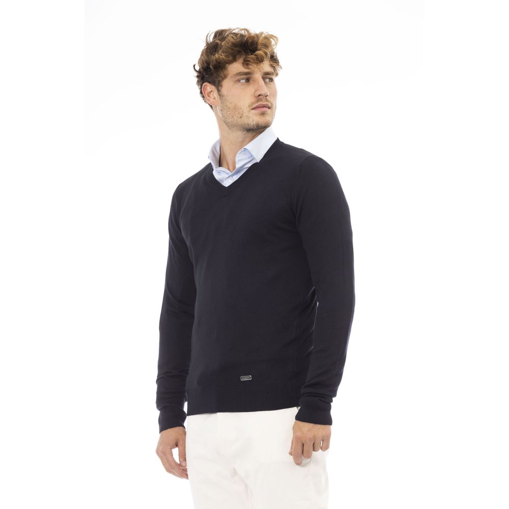 Ανδρικό πουλόβερ Baldinini Trend Blue Modal