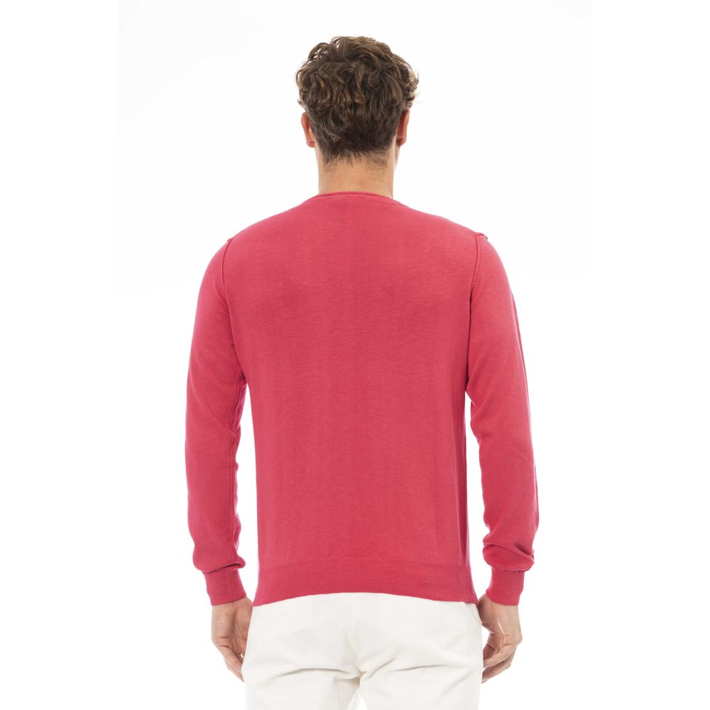 Ανδρικό πουλόβερ Baldinini Trend Red Cotton