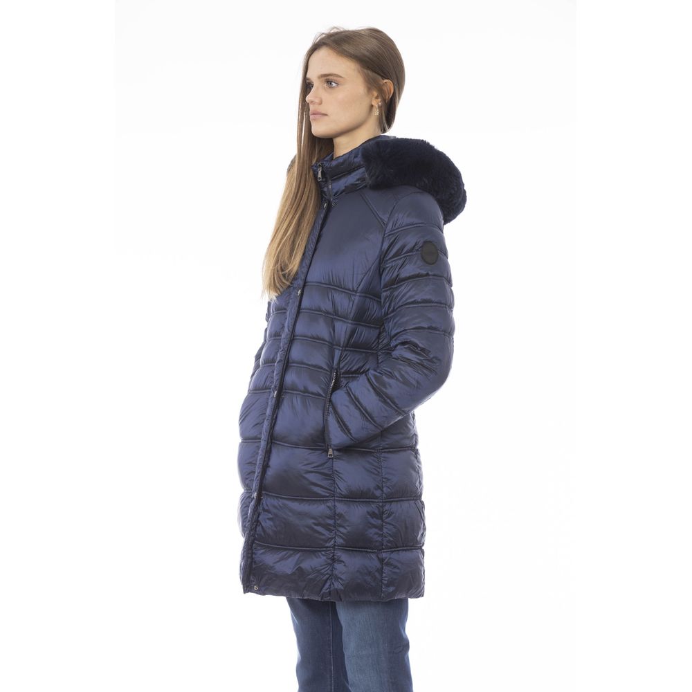 Γυναικείο μπουφάν Baldinini Trend Light Blue Polyester
