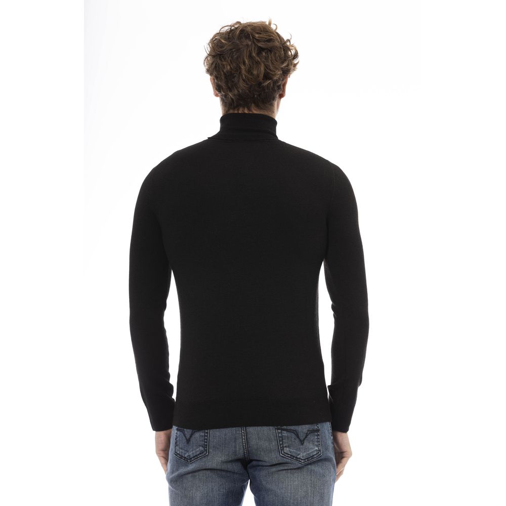 Ανδρικό πουλόβερ Baldinini Trend Black Wool