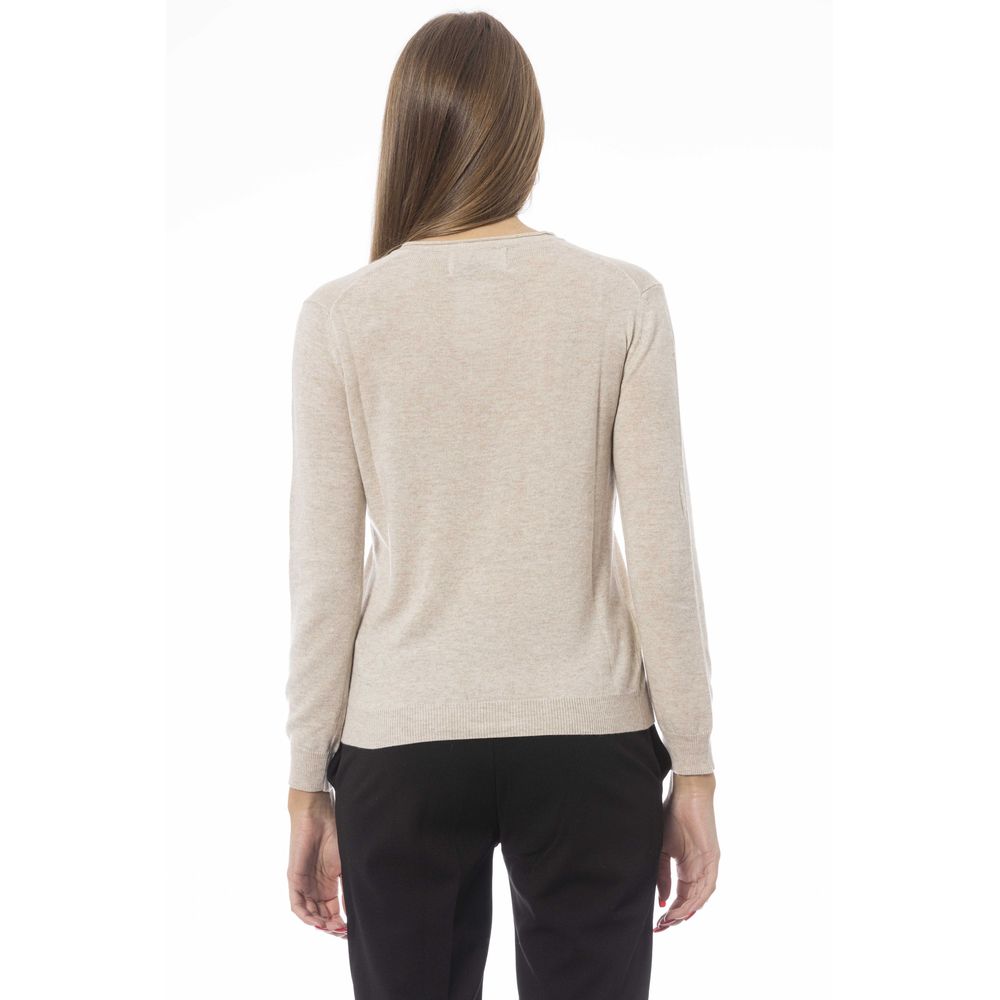 Γυναικείο πουλόβερ Baldinini Trend Beige Cashmere