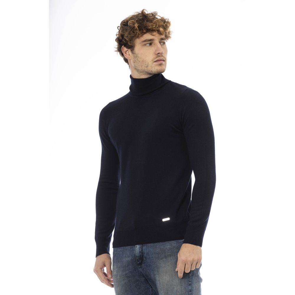 Ανδρικό πουλόβερ Baldinini Trend Blue Wool