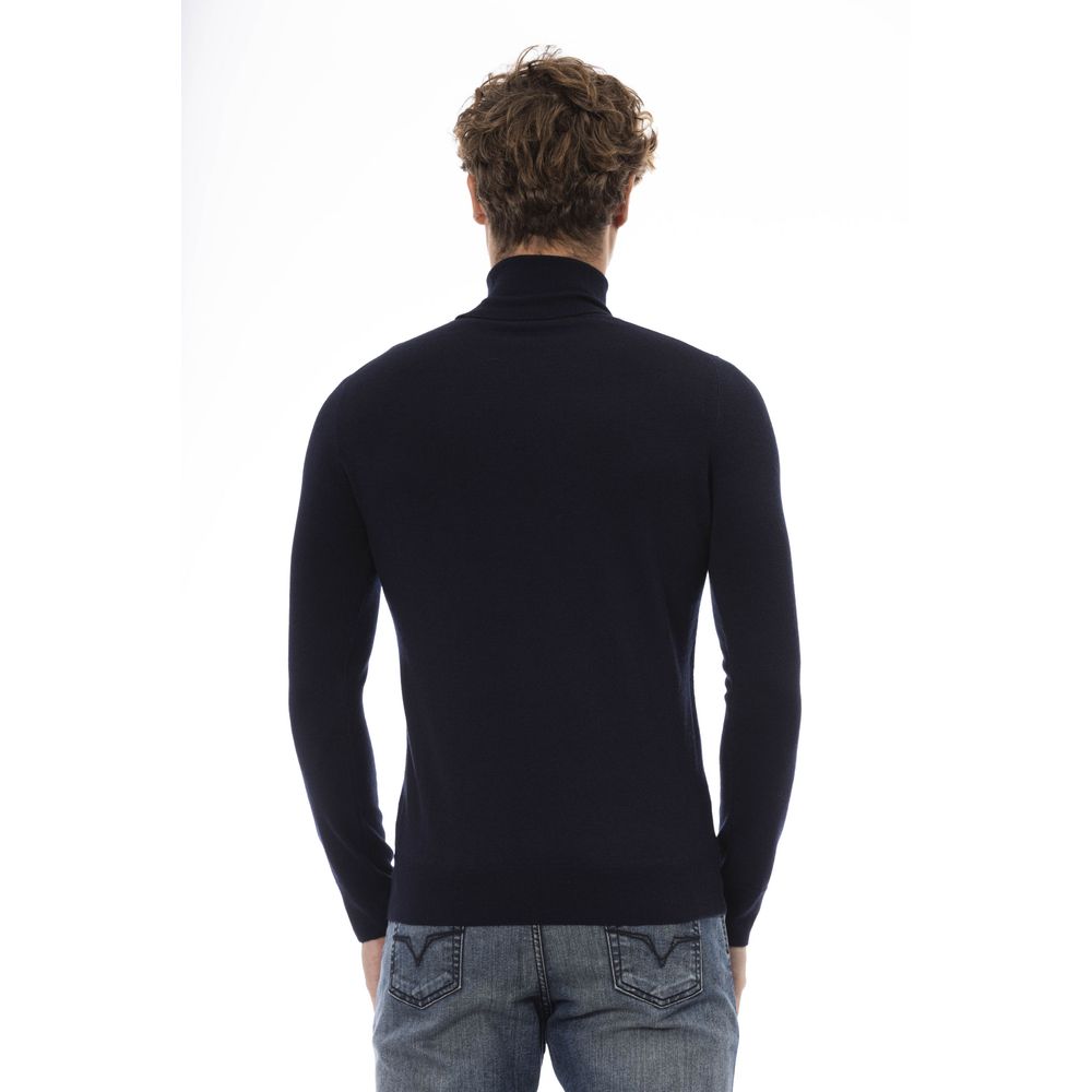 Ανδρικό πουλόβερ Baldinini Trend Blue Wool