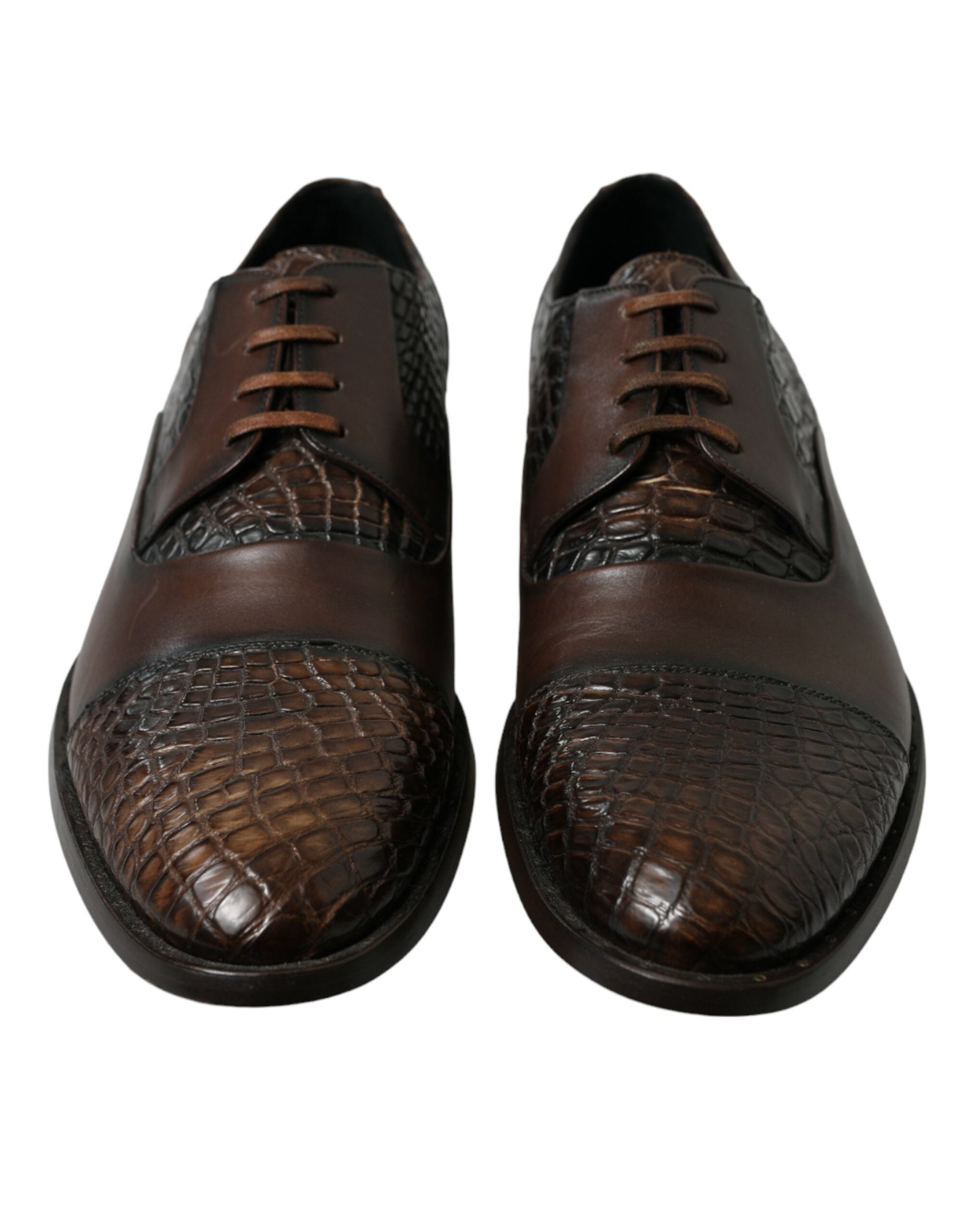 Κομψά δερμάτινα παπούτσια Oxford φόρεμα Dolce & Gabbana