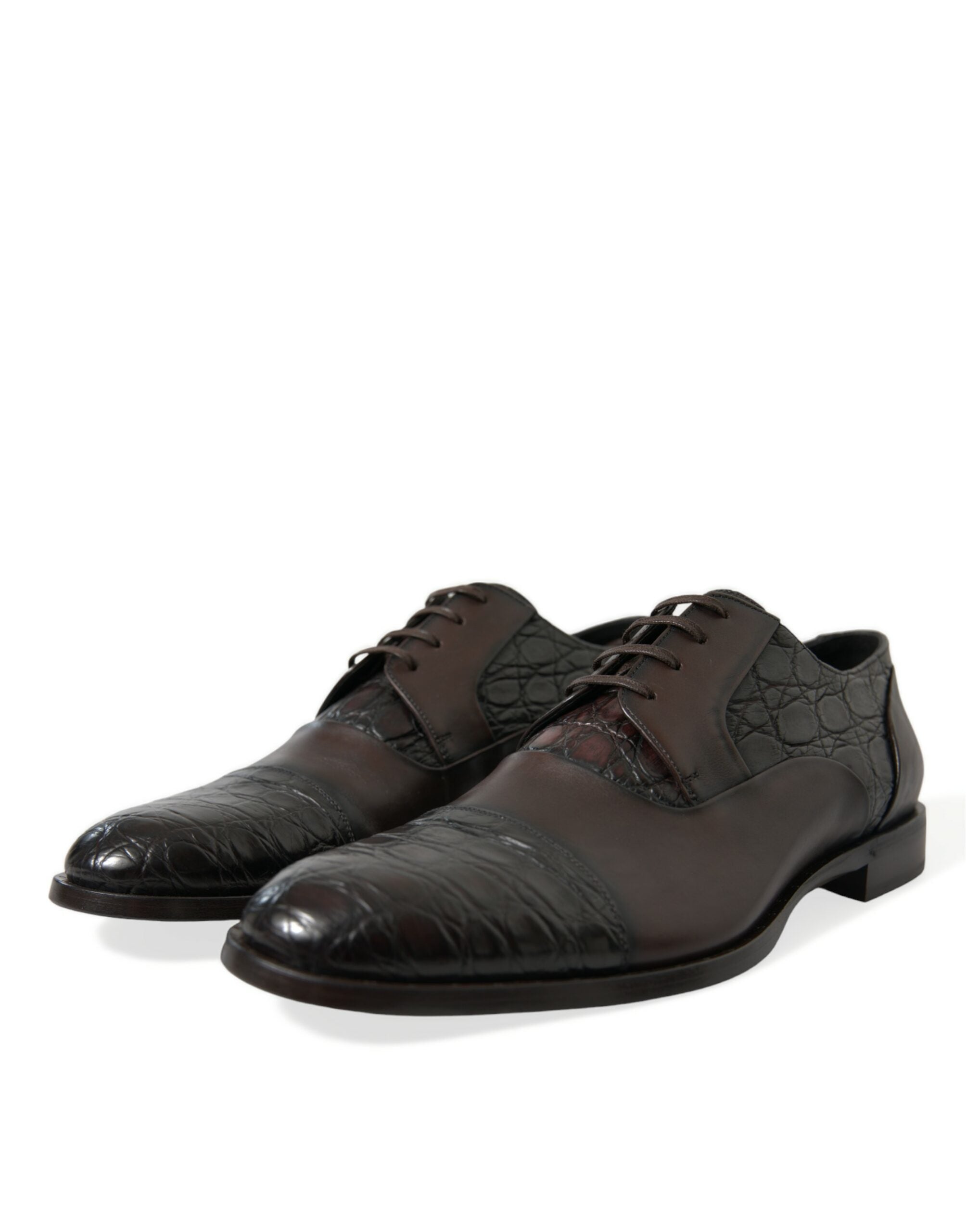 Dolce & Gabbana Κομψά καφέ επίσημα παπούτσια ντέρμπι