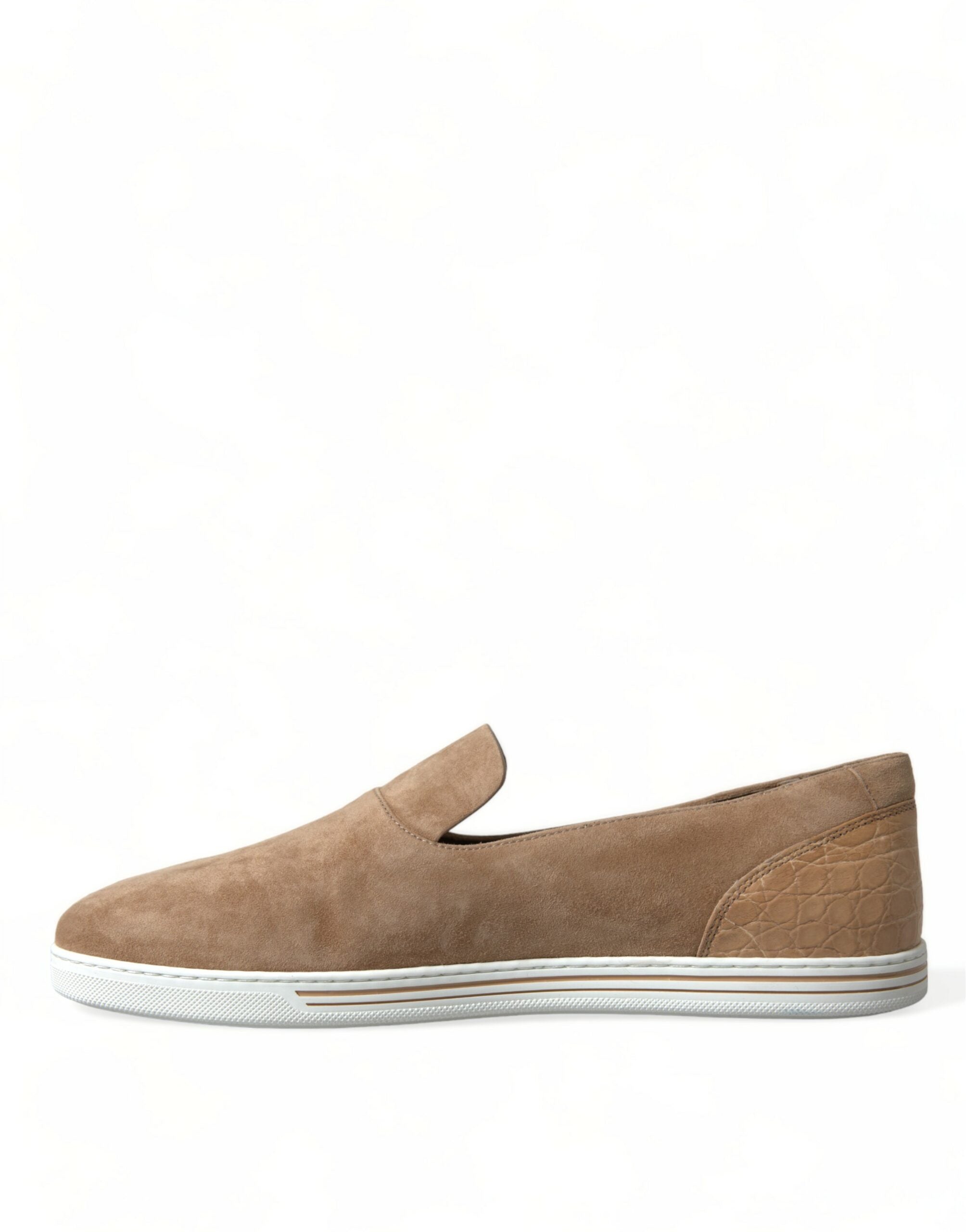Κομψά μπεζ δερμάτινα Loafers Dolce & Gabbana
