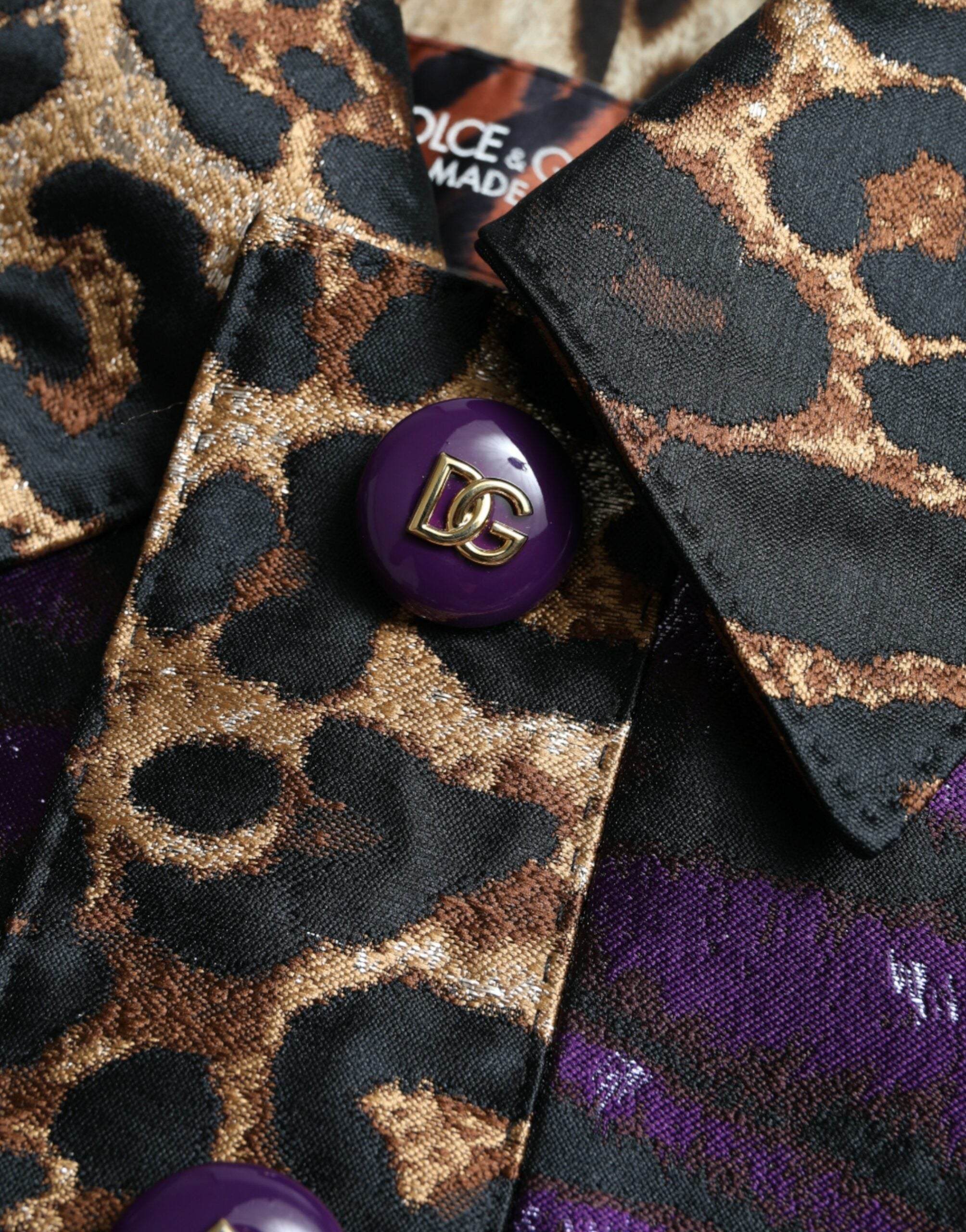 Dolce & Gabbana Εξαιρετικό Jacquard Trench με μοτίβο τίγρης