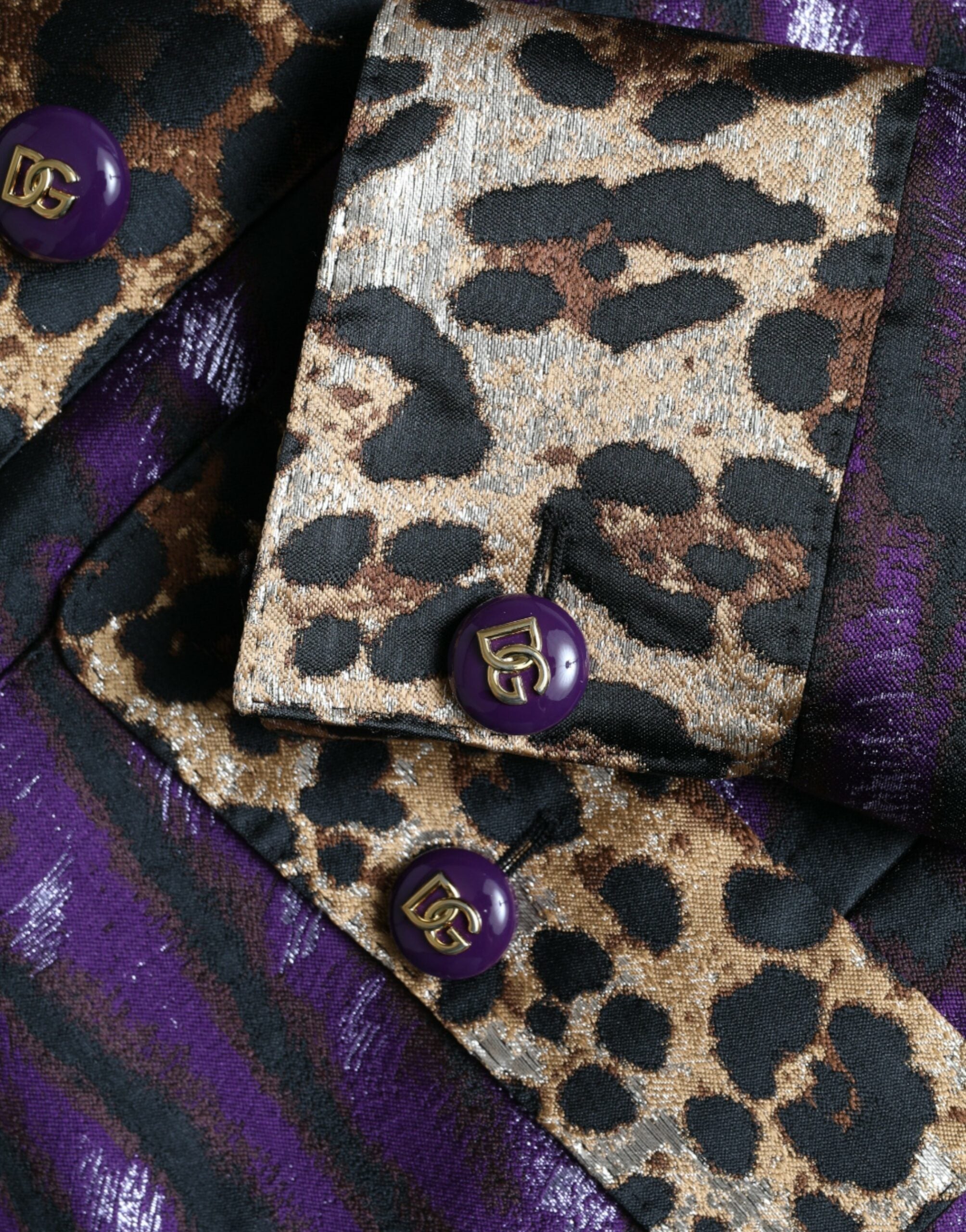 Dolce & Gabbana Εξαιρετικό Jacquard Trench με μοτίβο τίγρης