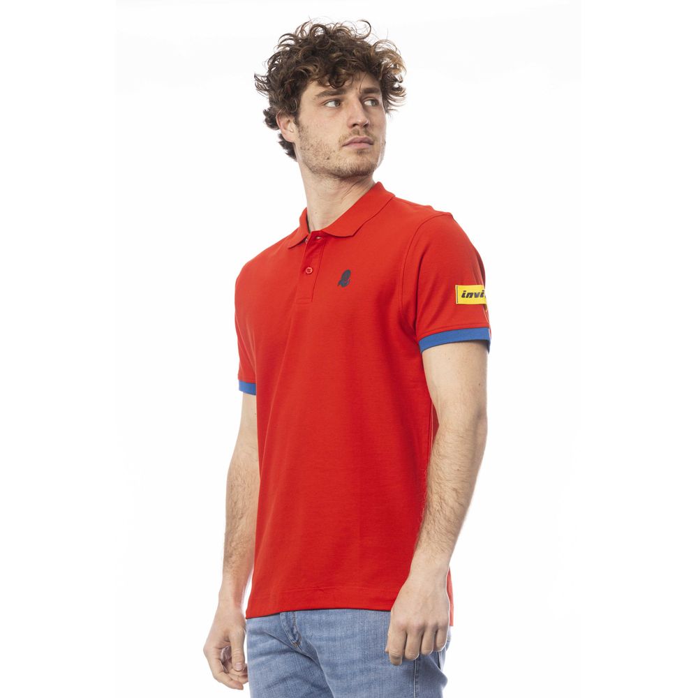Ανδρικό μπλουζάκι πόλο Invicta Red Cotton