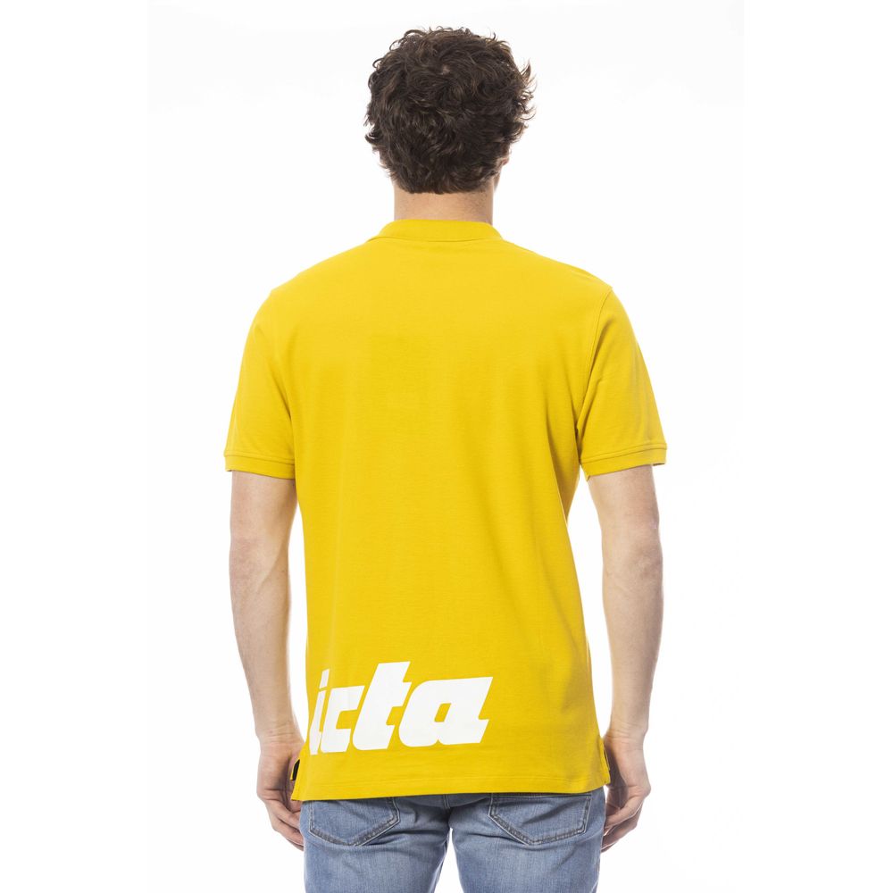 Ανδρικό μπλουζάκι πόλο Invicta Yellow Cotton