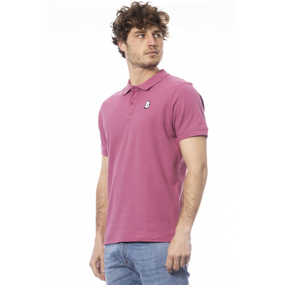 Ανδρικό μπλουζάκι πόλο Invicta Purple Cotton