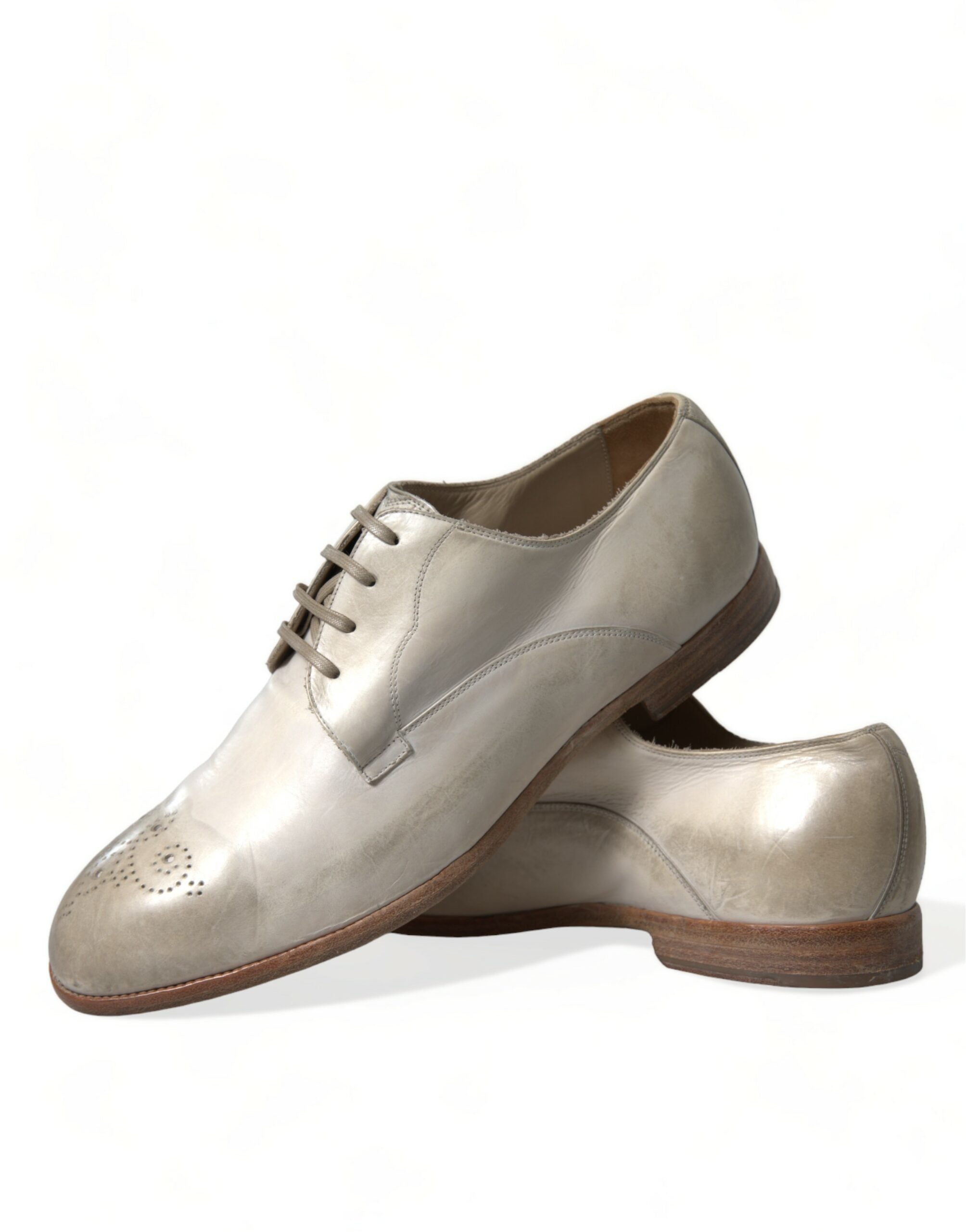 Dolce & Gabbana Κομψά παπούτσια Derby White Skin