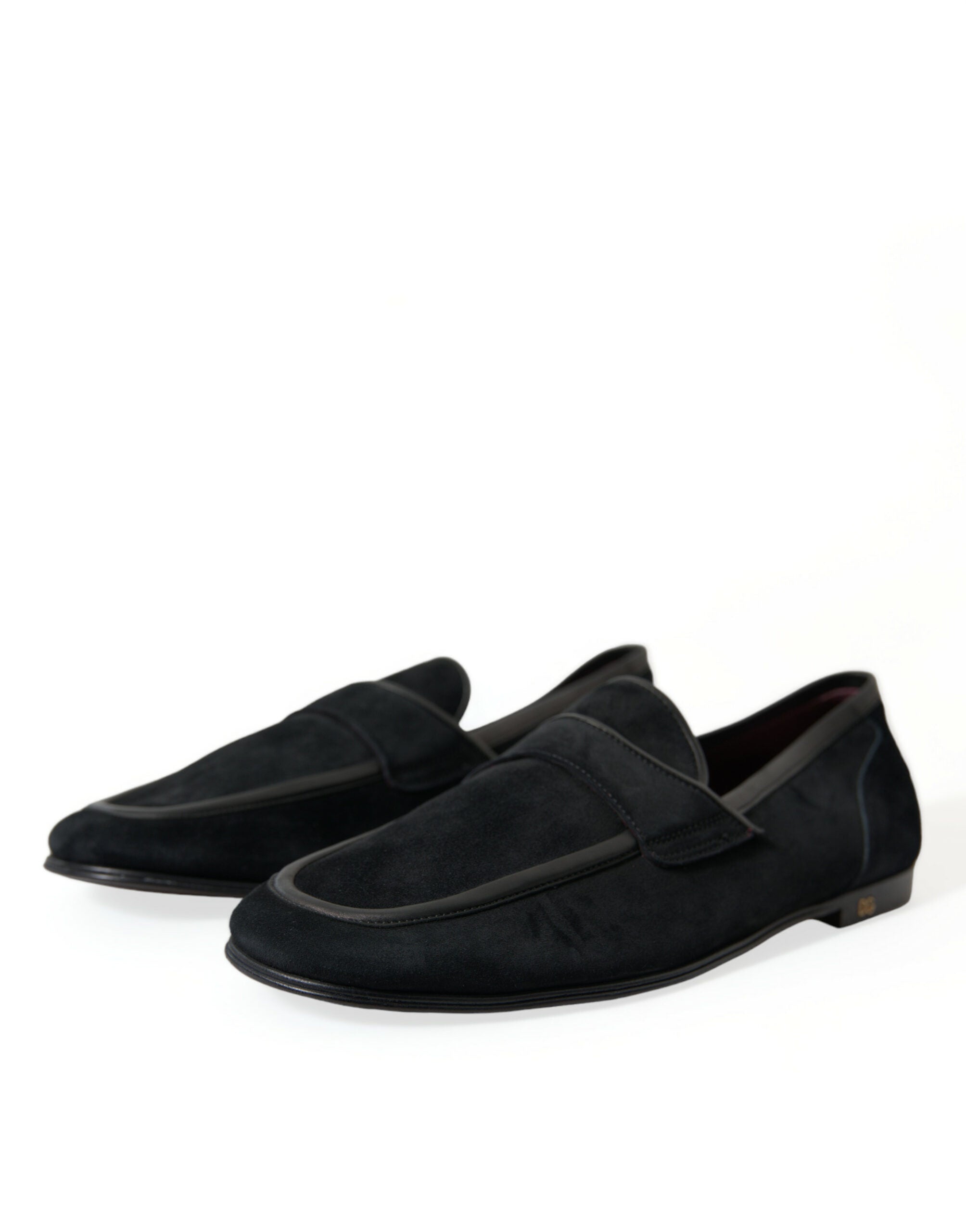 Dolce & Gabbana Elegant Velvet Black Loafers για άνδρες
