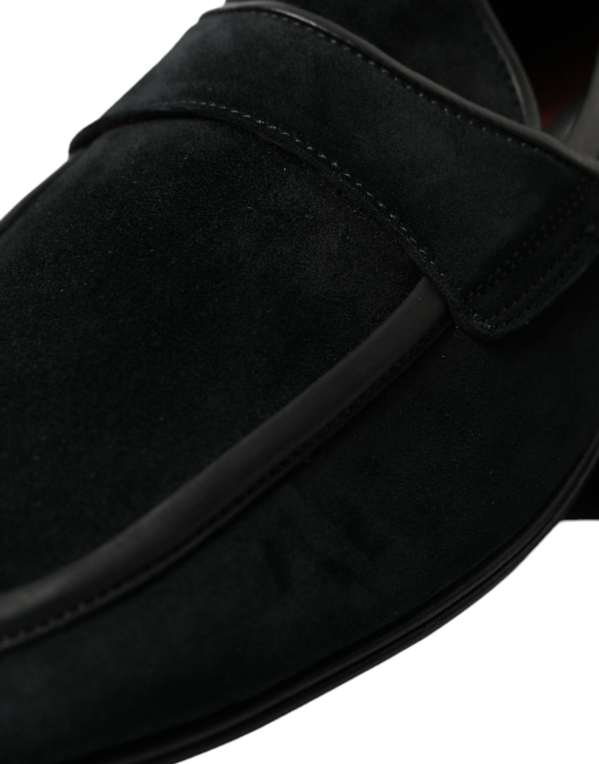 Dolce & Gabbana Elegant Velvet Black Loafers για άνδρες
