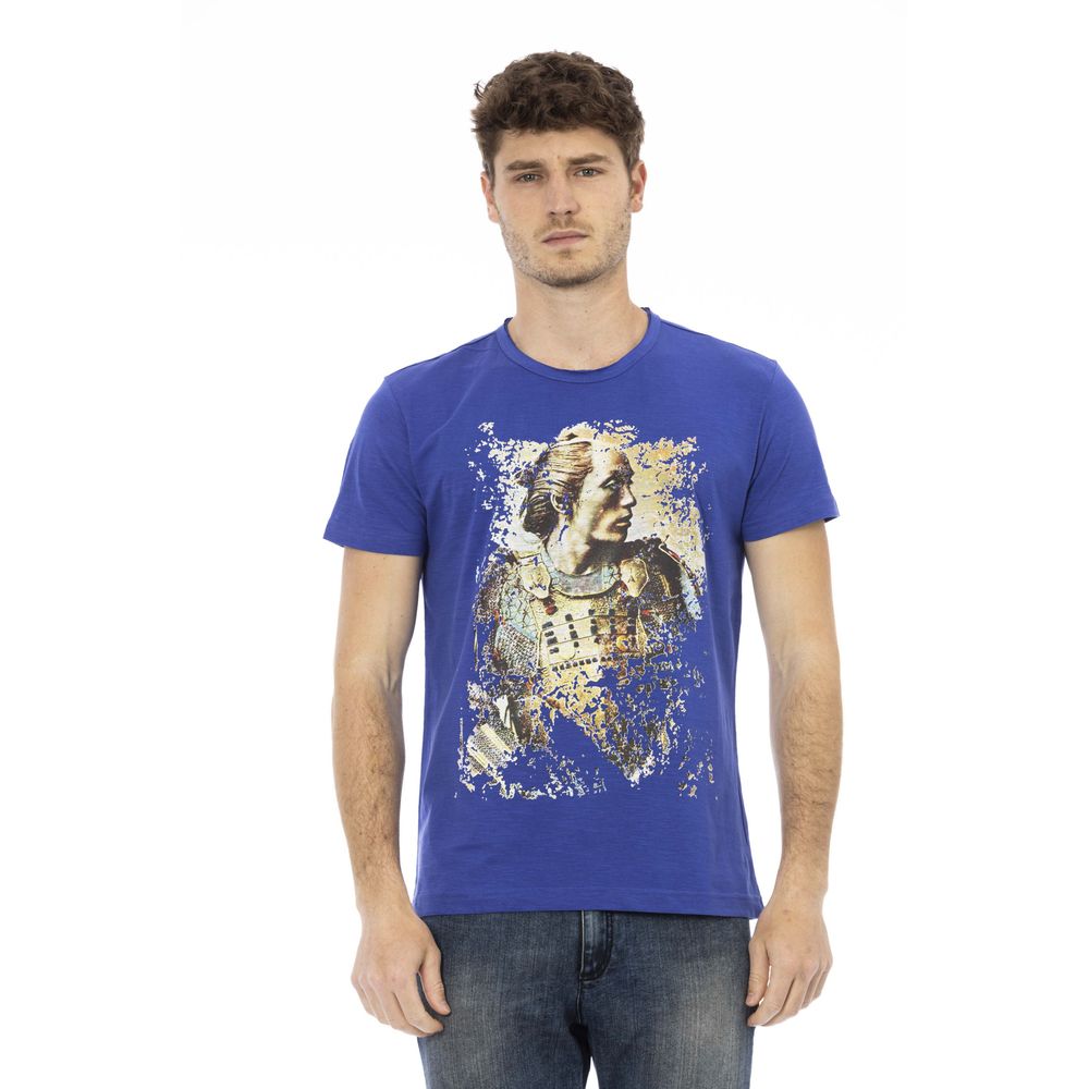 Ανδρικό T-shirt Trussardi Action Blue Cotton