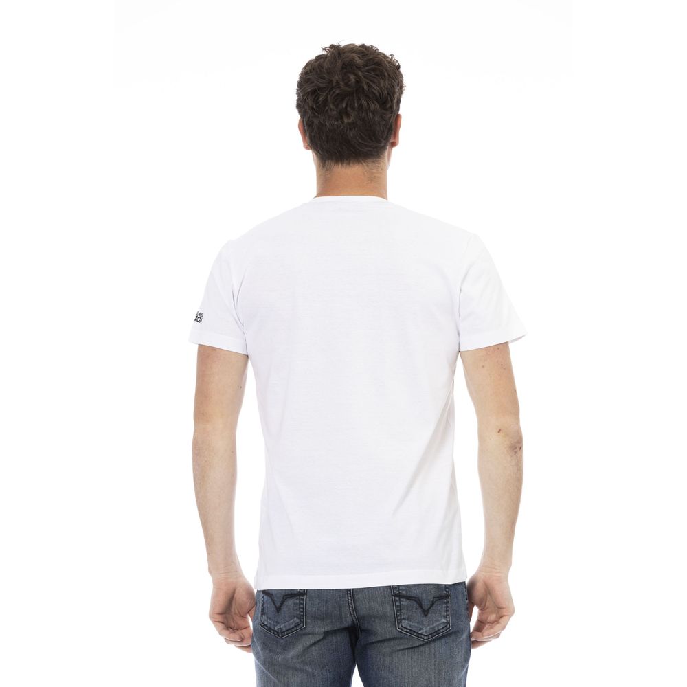 Ανδρικό μπλουζάκι Trussardi Action White Cotton