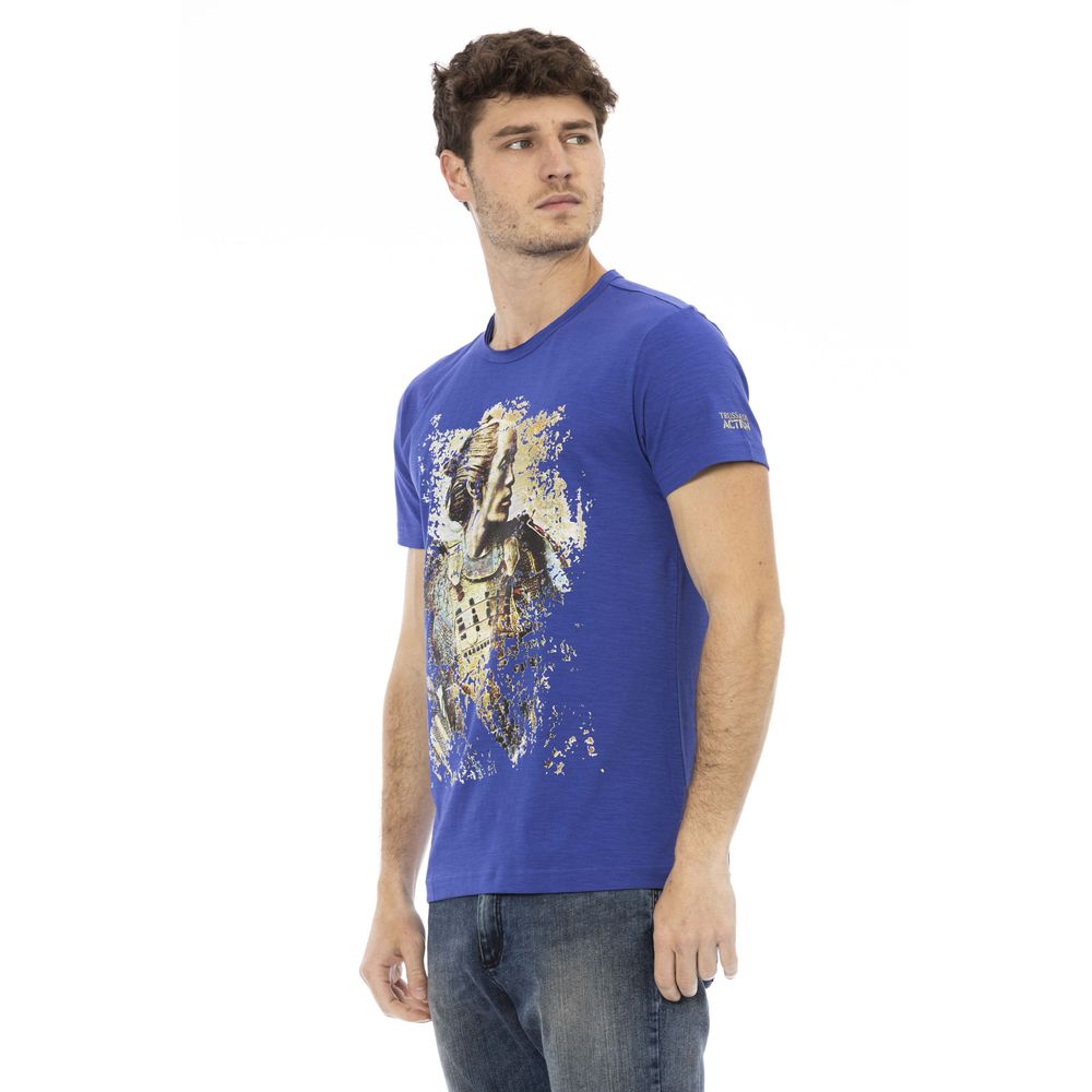Ανδρικό T-shirt Trussardi Action Blue Cotton