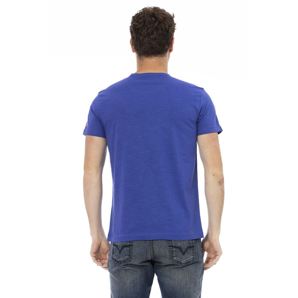 Ανδρικό T-shirt Trussardi Action Blue Cotton