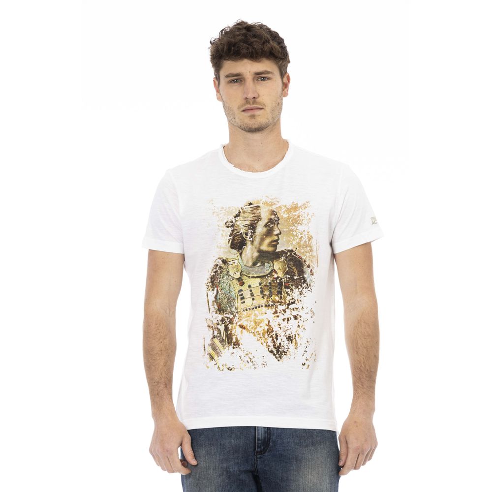 Ανδρικό μπλουζάκι Trussardi Action White Cotton