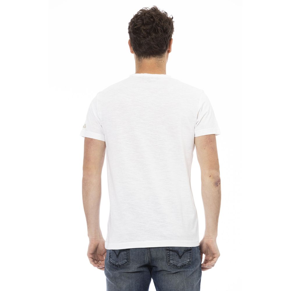 Ανδρικό μπλουζάκι Trussardi Action White Cotton