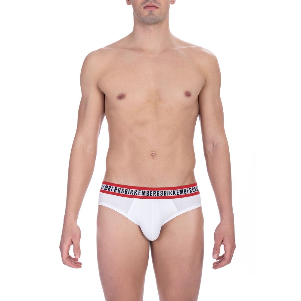 Ανδρικό σλιπ Bikkembergs White Cotton