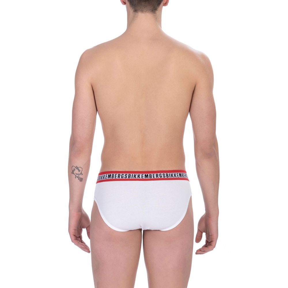 Ανδρικό σλιπ Bikkembergs White Cotton