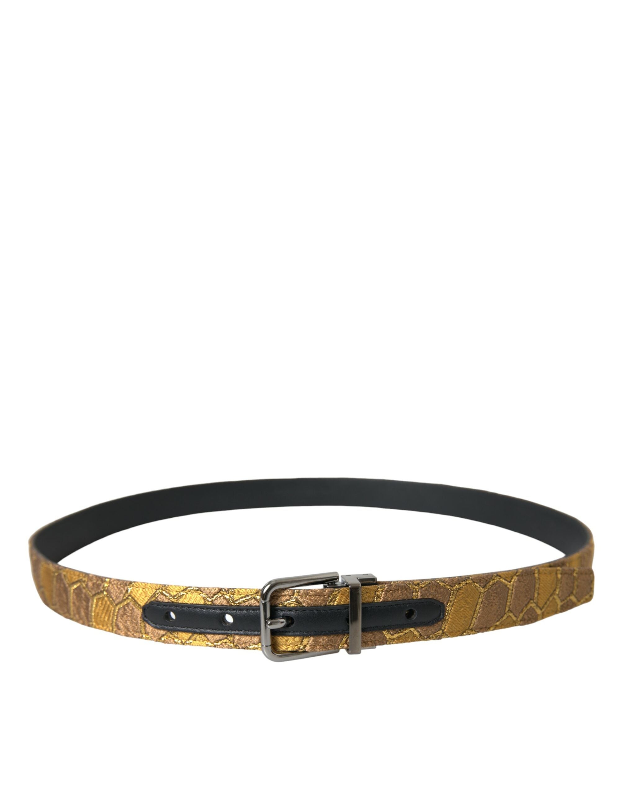 Κομψή χρυσή δερμάτινη ζώνη Dolce & Gabbana