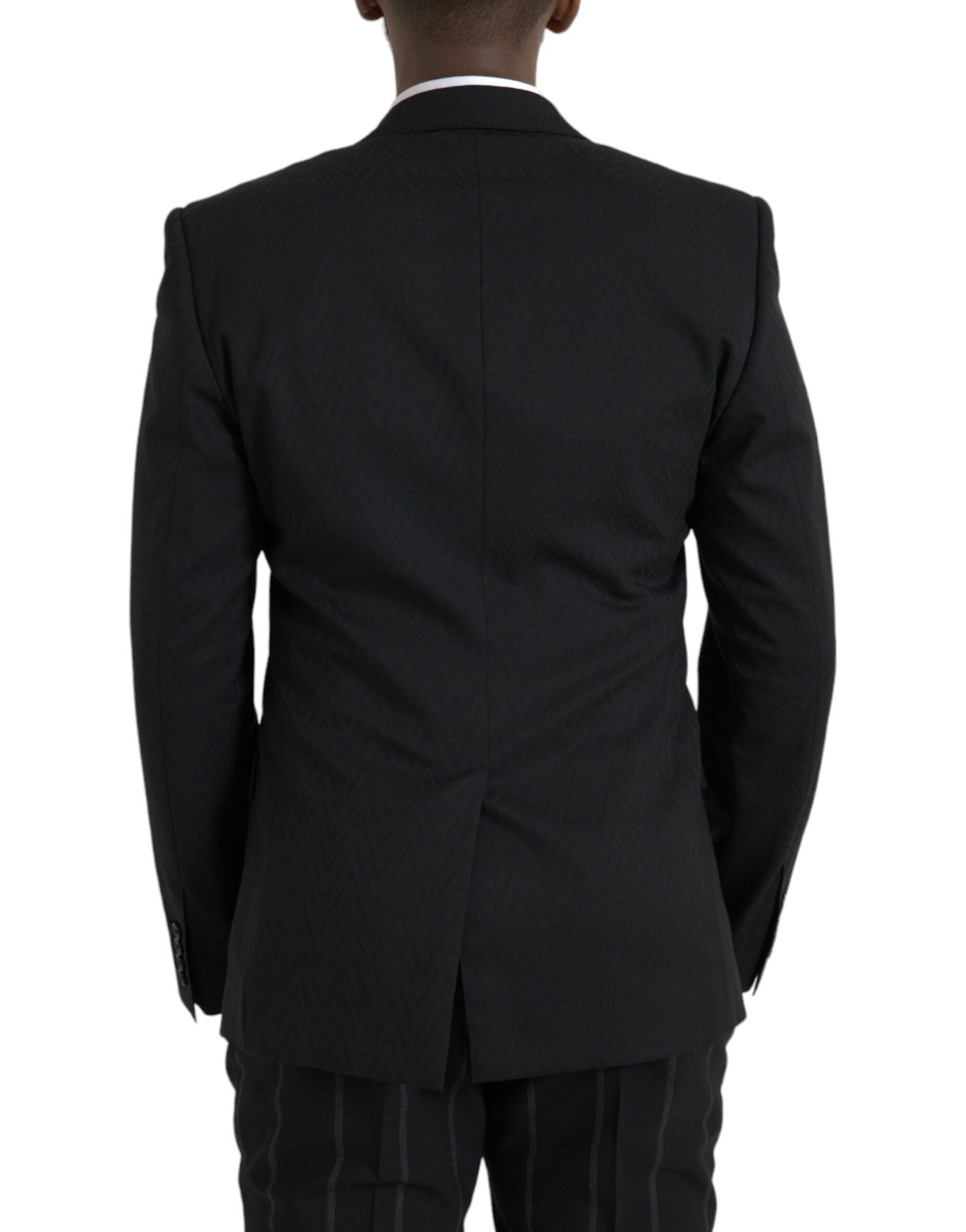 Dolce & Gabbana Black MARTINI Slim Fit Jacket Blazer